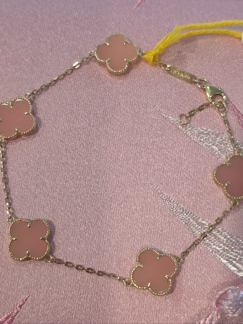 🎀💕18K Gold Four-Leaf Clover Bracelet💕🎀